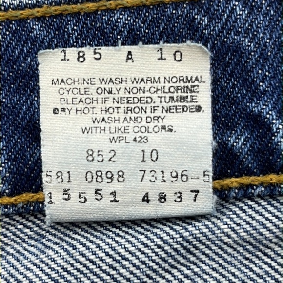 Vintage Levi’s 550 Relaxed Fit Tapered Leg Size 16 Reg M - Picture 9 of 16